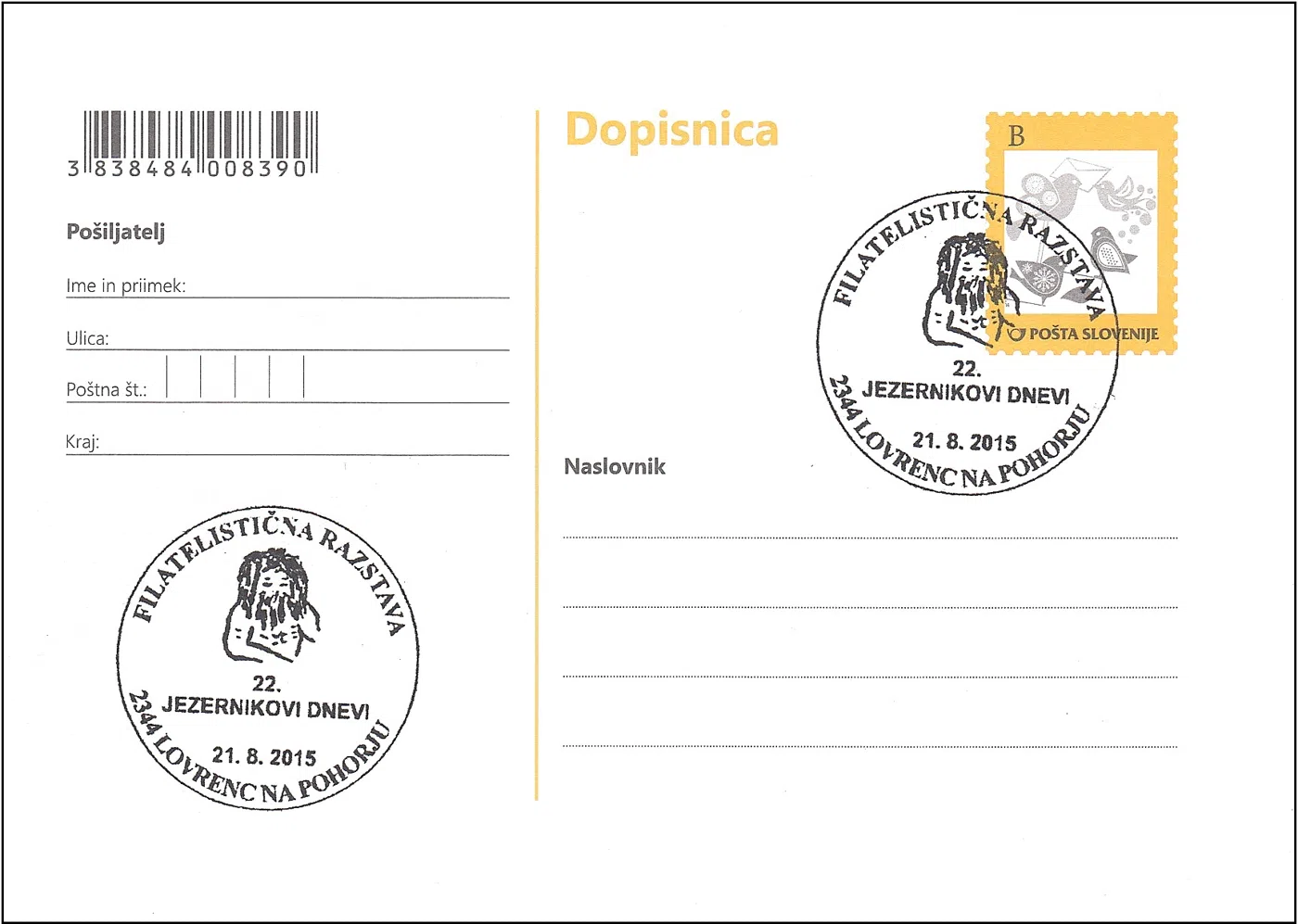 22. JEZERNIKOVI DNEVI - FILATELISTIČNA RAZSTAVA